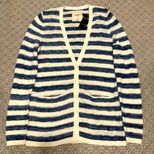 Girl’s Abercrombie & Fitch Lightweight Striped Cardigan Size 13/14 NWTS